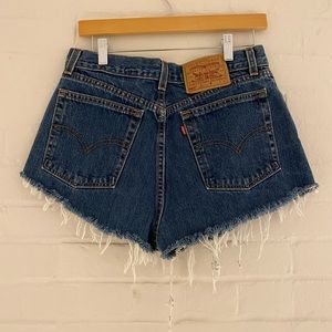 Vintage 1980s LEVI Up cycled Jean Shorts!! PERFECT CONDITION!!!